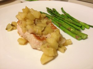 Pork Chops with Savory Apple Compote